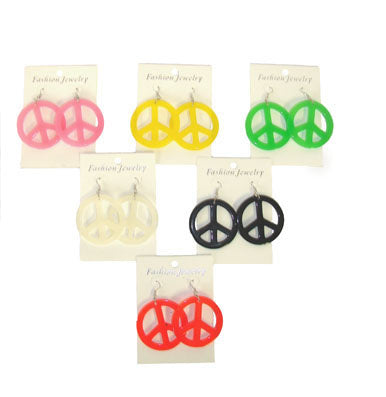 Funny Fashion Roze hippie oorbellen