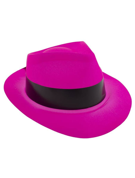 Funny Fashion Roze hoed plastic