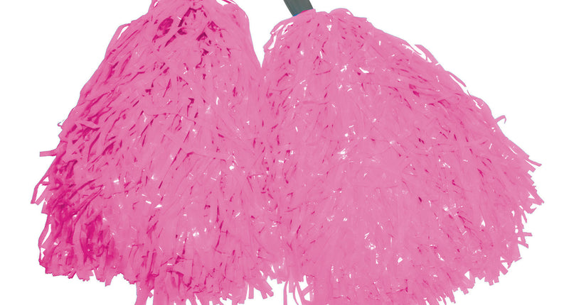 Funny Fashion Roze pom poms op stokje