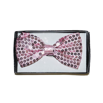 Funny Fashion Roze strikje met pailletten