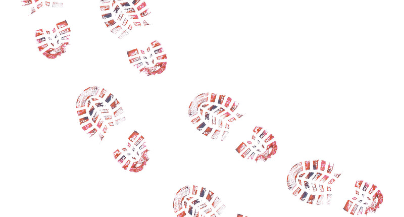 Funny Fashion Schoenafdrukken bloed