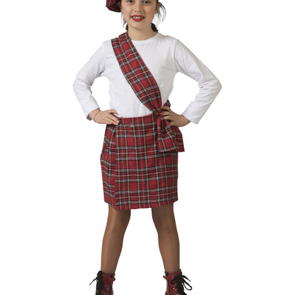 Funny Fashion Schotse kilt kostuum Suzy kinderen