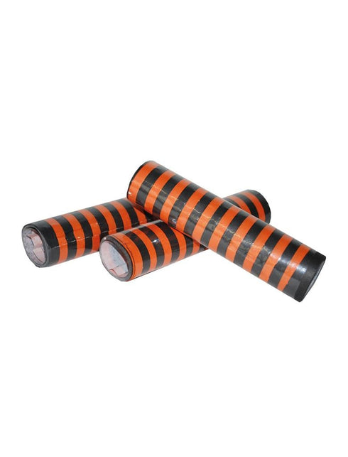 Funny Fashion Serpentines voor Halloween zwart oranje