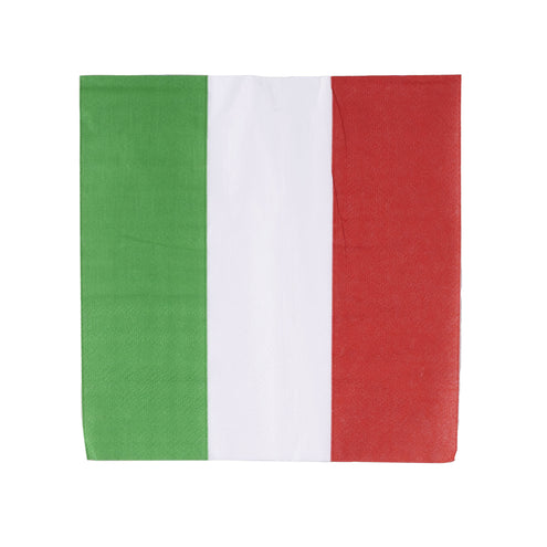 Funny Fashion Servetten Italië groen wit rood
