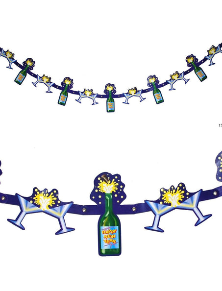 Funny Fashion Slinger happy New Year met bubbeldrank