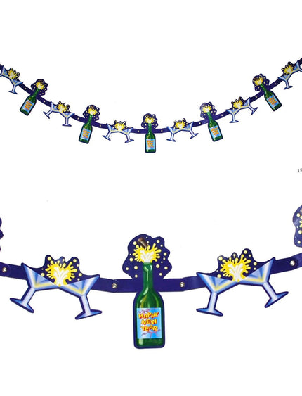 Funny Fashion Slinger happy New Year met bubbeldrank