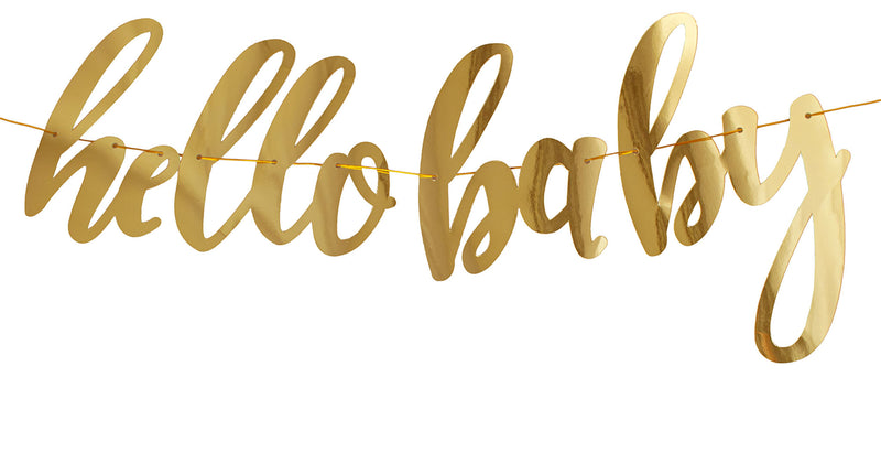 Funny Fashion Slinger "Hello Baby" 360cm goud