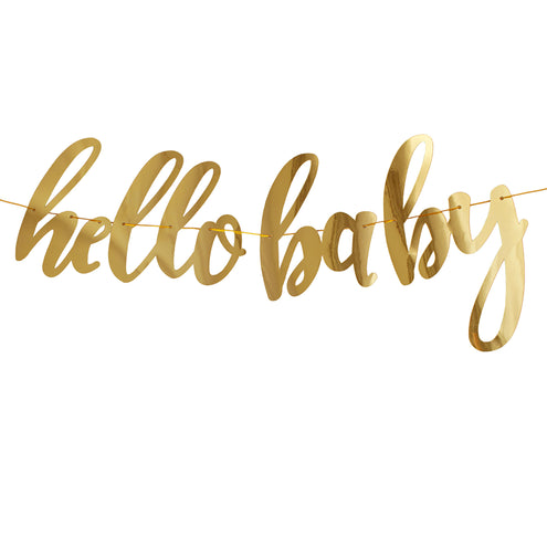 Funny Fashion Slinger "Hello Baby" 360cm goud