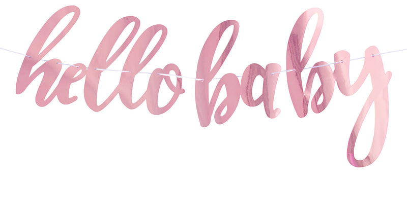 Funny Fashion Slinger "Hello Baby" 360cm rosé goud