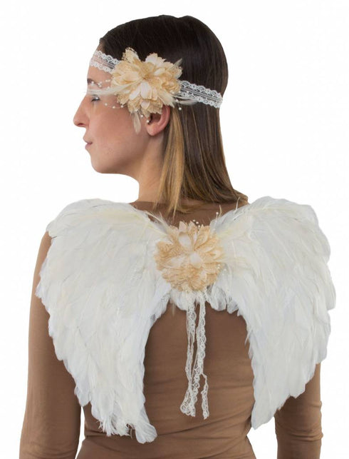 Funny Fashion Snelle verkleed set engel 2dlg