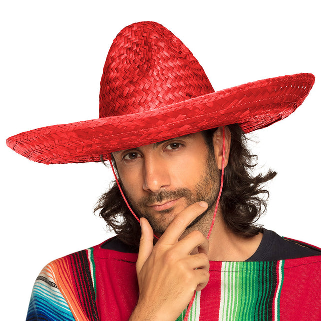 Funny Fashion Sombrero rood Viva Mexico