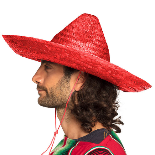 Funny Fashion Sombrero rood Viva Mexico