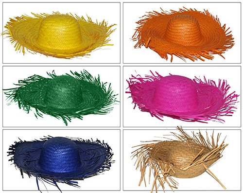 Funny Fashion Stro hoed Aloha natuur kleur