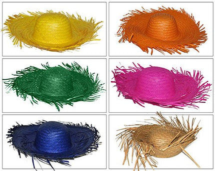 Funny Fashion Stro hoed Aloha oranje