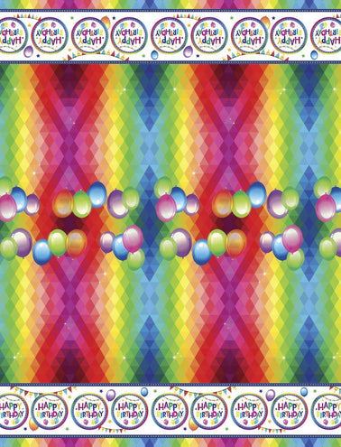 Funny Fashion Tafellaken Happy Birtday 270X136cm