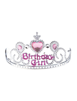 Funny Fashion Tiara met tekst Birthday Girl