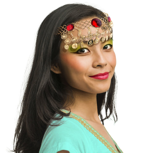 Funny Fashion Tiara Zigeunerin met muntjes