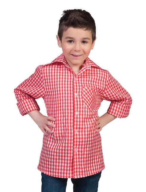 Funny Fashion Tiroler blouse rood kind