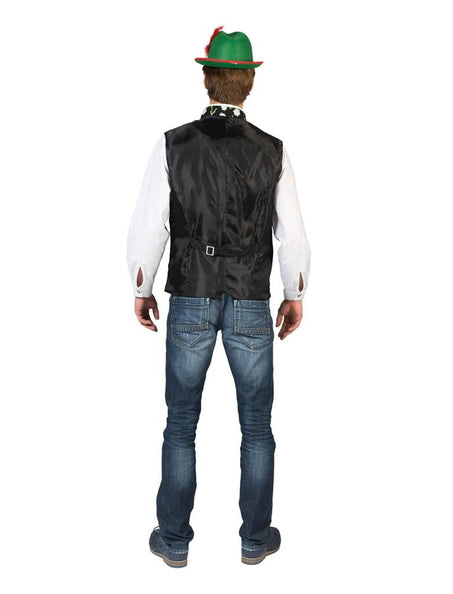 Funny Fashion Tiroler vest met edelweis print