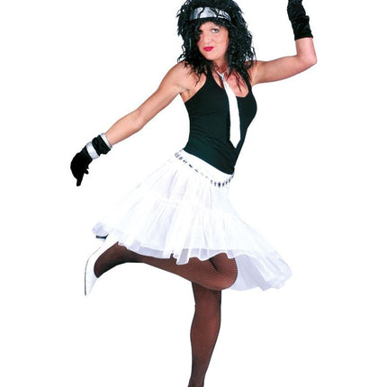 Funny Fashion Tule rok wit stroken