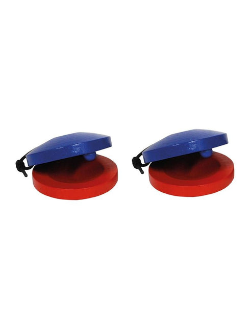 Funny Fashion Twee  castagnetten rood blauw