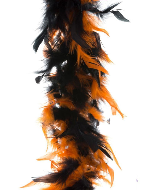Funny Fashion Veren boa zwart oranje 45gram
