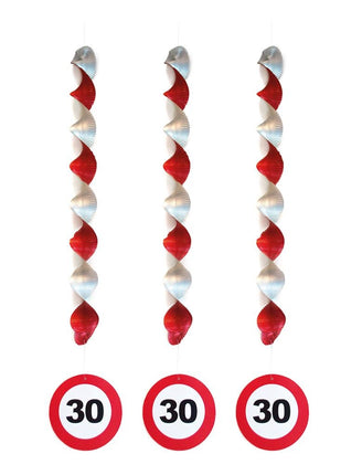 Funny Fashion Versiering 30 jaar hangdecoratie verkeersbord