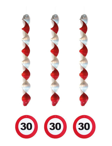 Funny Fashion Versiering 30 jaar hangdecoratie verkeersbord