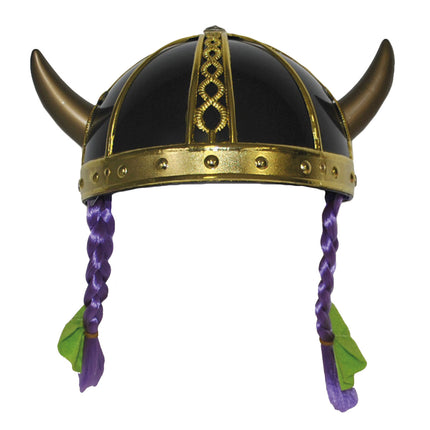 Funny Fashion Viking helm Maddox met vlechten