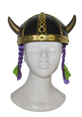 Funny Fashion Viking helm Maddox met vlechten
