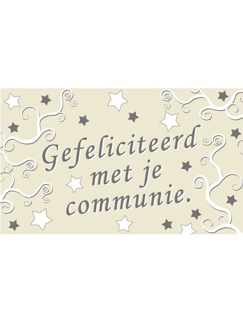 Funny Fashion Vlag Gefeliciteerd met je communie