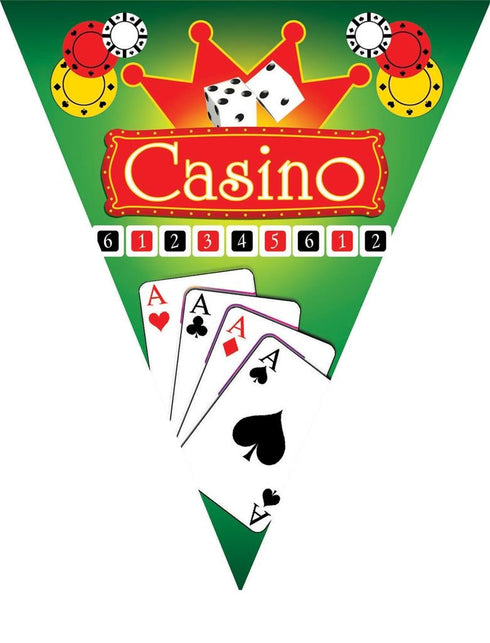 Funny Fashion Vlaggenlijn casino 5mtr