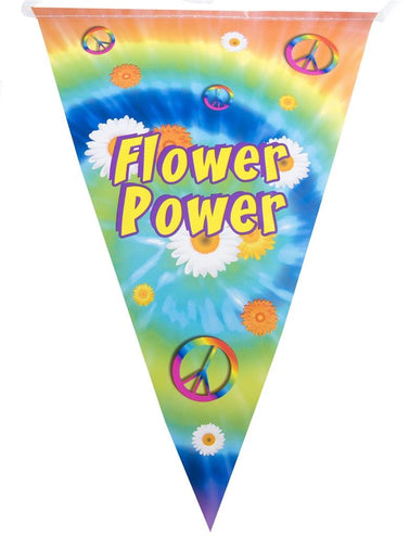 Funny Fashion Vlaggenlijn Flower power 5mtr.