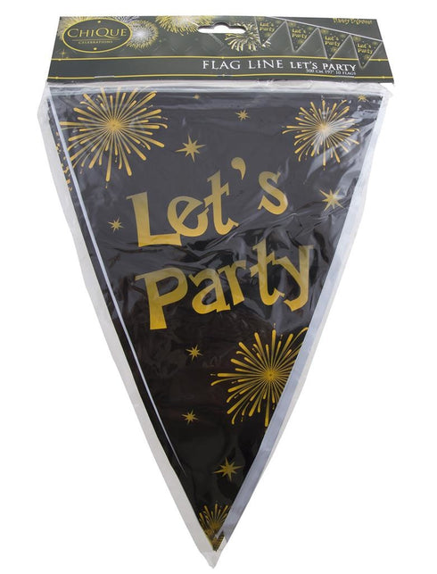 Funny Fashion Vlaggenlijn Let's Party 5mtr