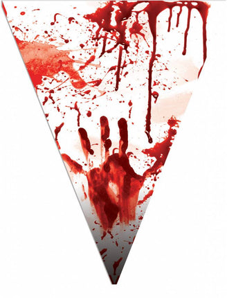 Funny Fashion Vlaggenlijn met nep bloedspetters