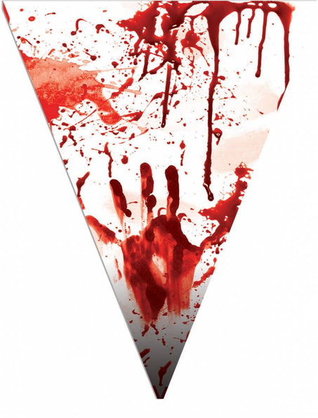 Funny Fashion Vlaggenlijn met nep bloedspetters