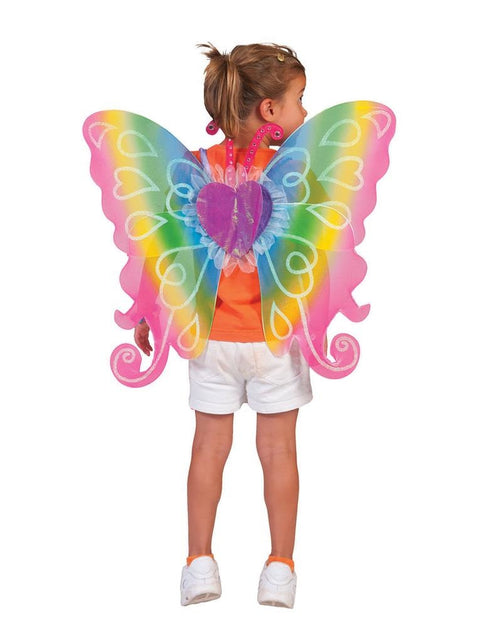 Funny Fashion Vleugels regenboog 60X54cm