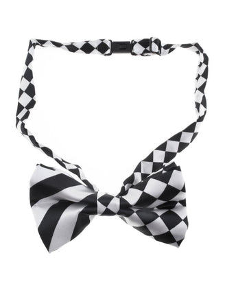 Funny Fashion Vlinderdas zwart wit