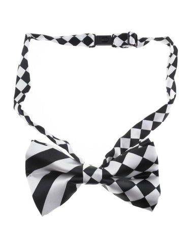 Funny Fashion Vlinderdas zwart wit