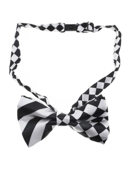 Funny Fashion Vlinderdas zwart wit