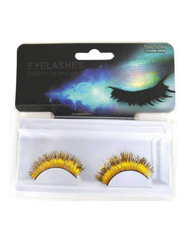 Funny Fashion Volle  nepwimpers kort model in goud