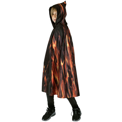 Funny Fashion Vurige demonen cape kind