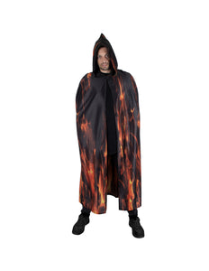 Funny Fashion Vurige demonen cape volwassenen