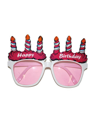Funny Fashion Witte bril happy birthday