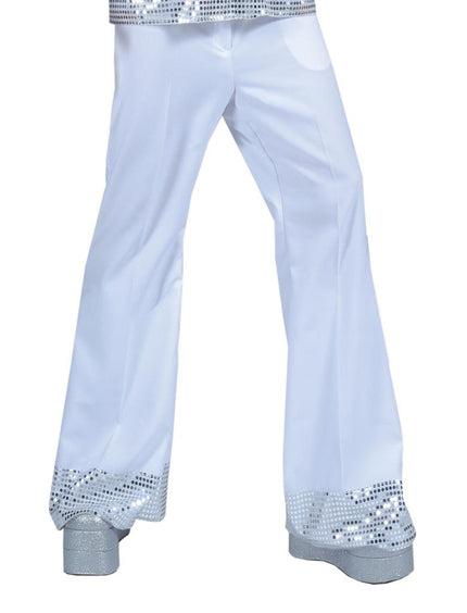 Funny Fashion Witte discobroek heren