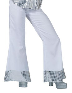 Funny Fashion Witte glitter discobroek