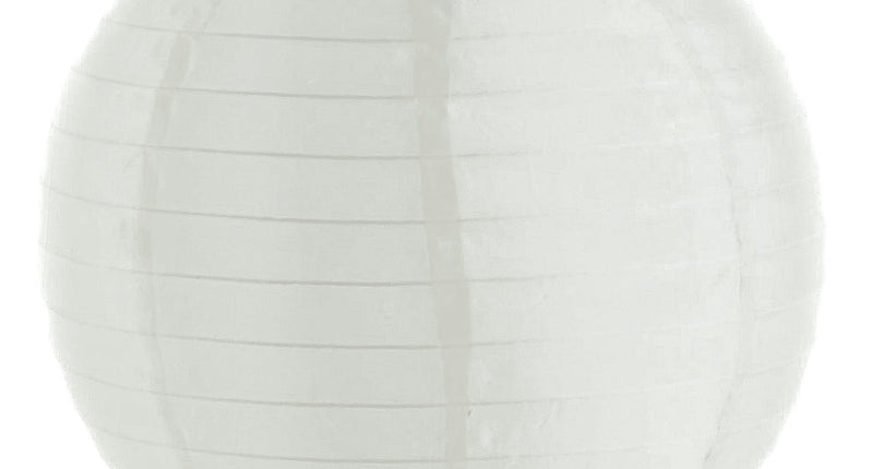 Funny Fashion Witte lampion nylon 30cm