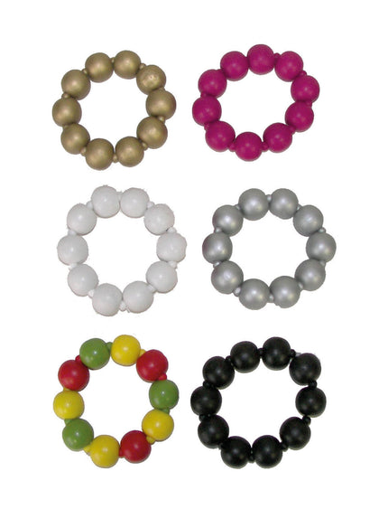 Funny Fashion Zilveren disco armband met kralen