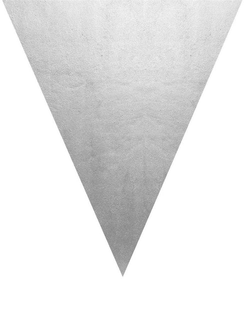 Funny Fashion Zilveren vlaggenlijn slinger 5mtr.