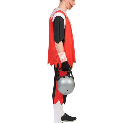 Funny Fashion Zombie AM voetballer pak